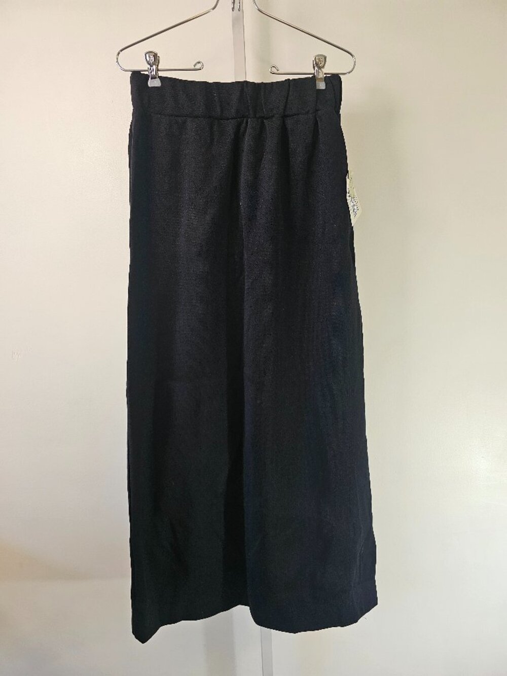Deadstock Bodin Knits Skirt 70s Black Maxi Minimalist Classic Office Goth 14